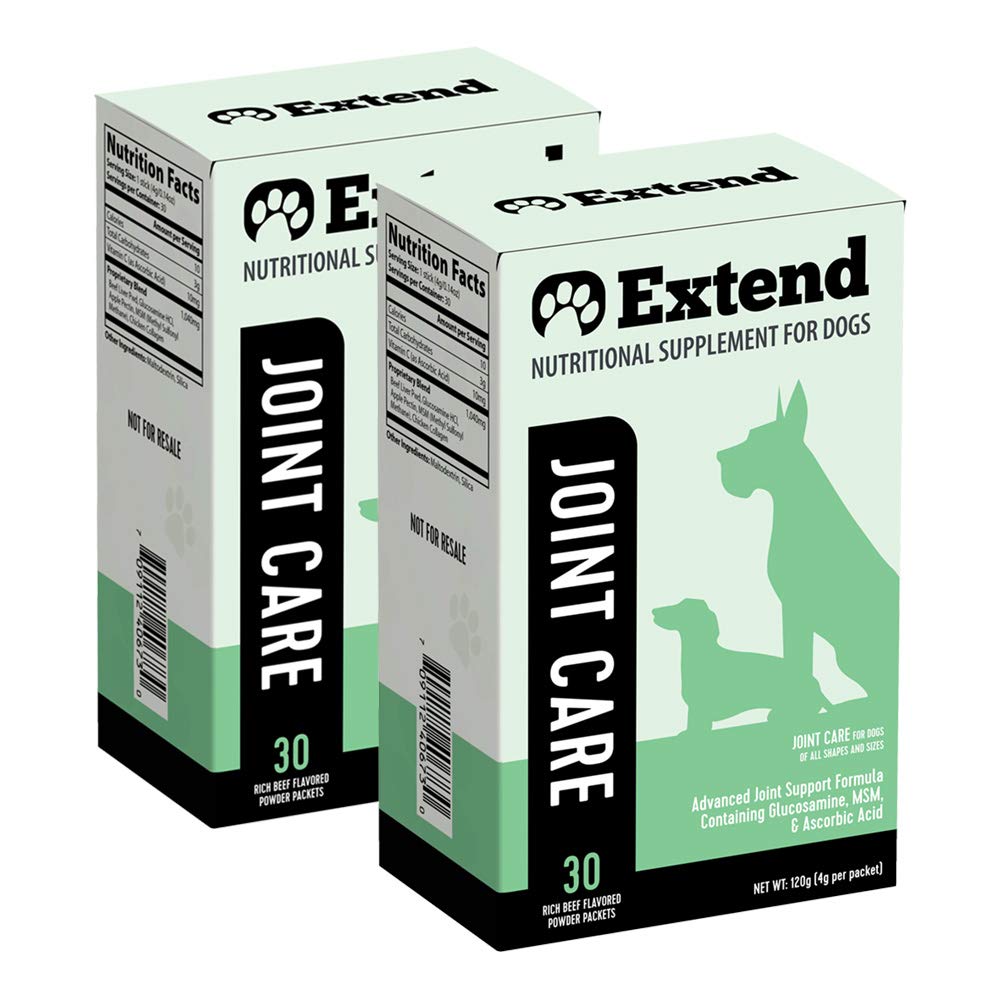 Extend Cuidado de Articulaciones para Perros: bote que muestra el suplemento para movilidad diaria.