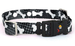Extreme Dog Fence correa collar negro con diseño huesos, reemplazo cómodo para perros activos