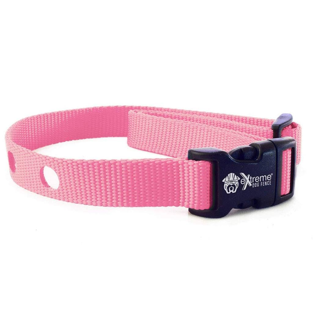 Extreme Dog Fence: correa de nylon rosa, perfecta para paseos diarios.