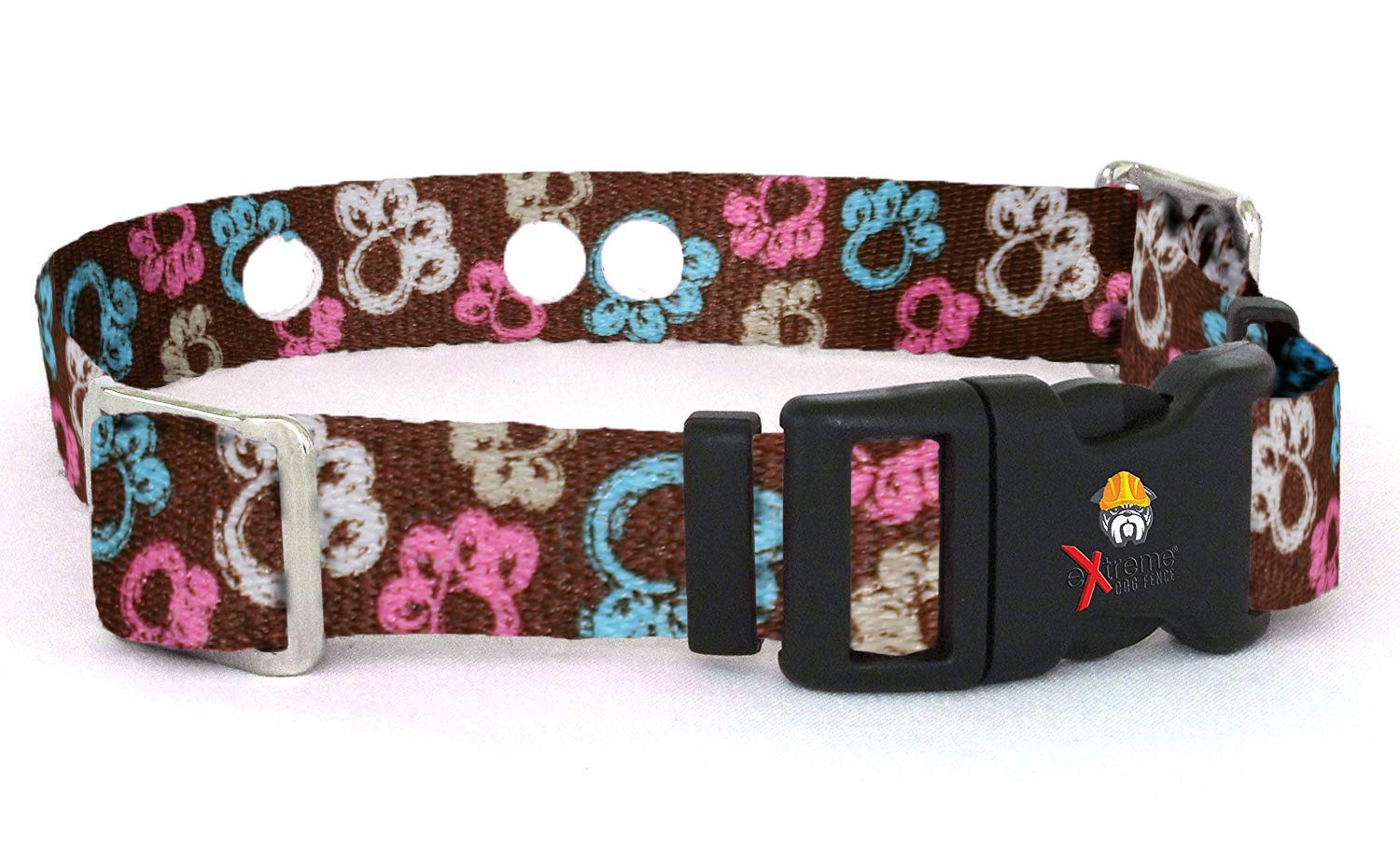 Extreme Dog Fence correa repuesto Brown Paws mediana para cuellos de 33 a 46 cm, ajuste seguro.
