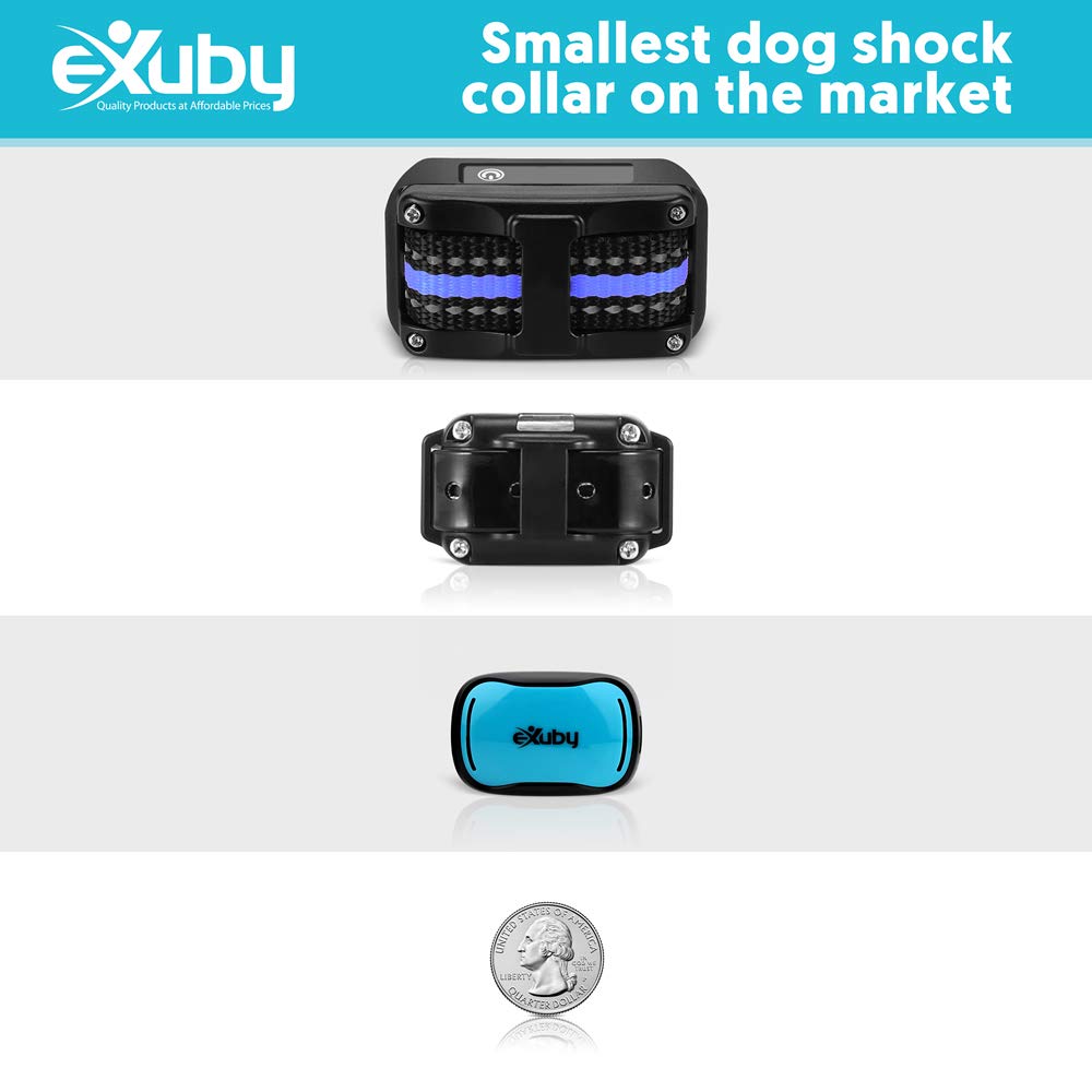 eXuby placas intercambiables azul y rosa, personaliza el aspecto del collar.