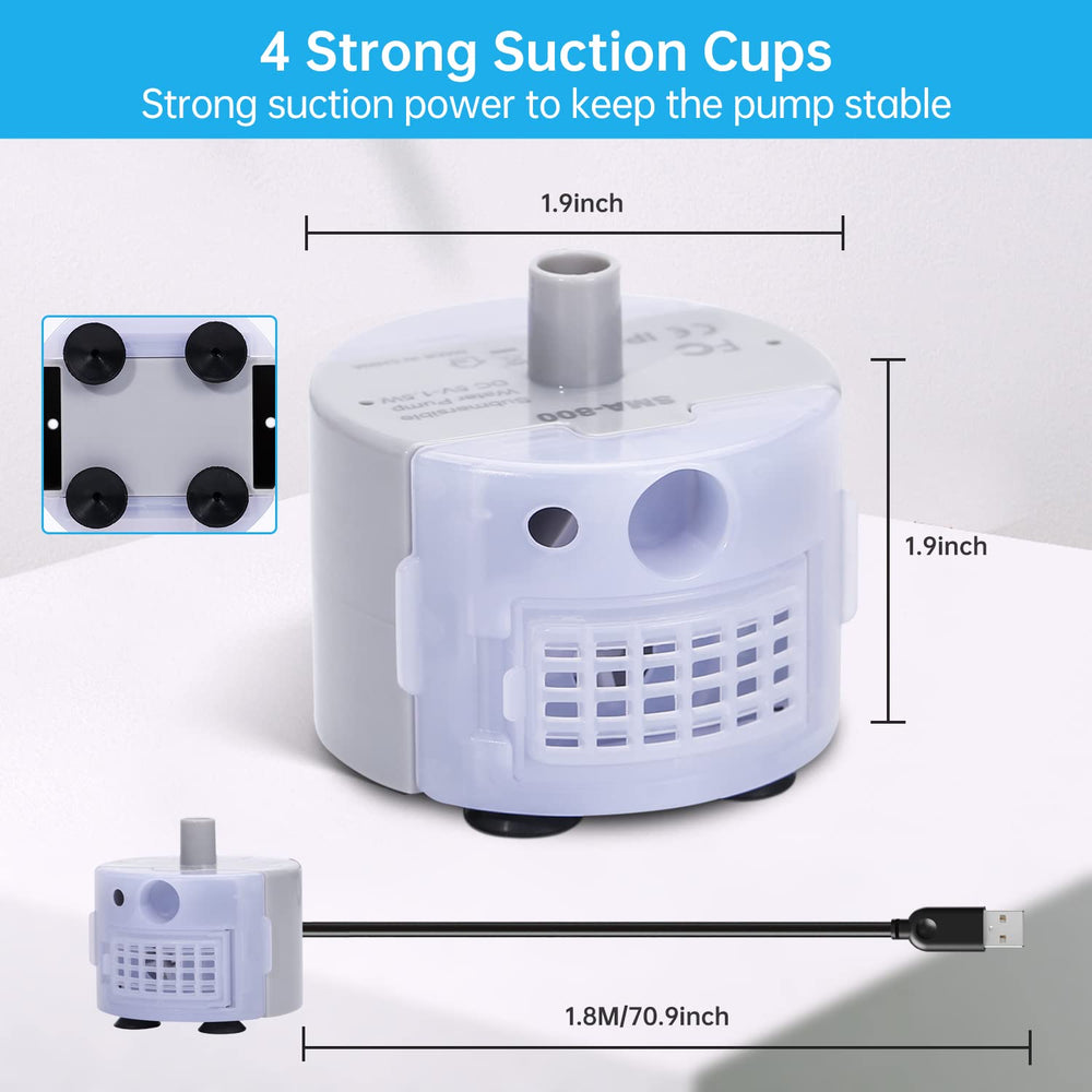 EZMioo bomba repuesto 5V DC con conexión USB para fuentes.