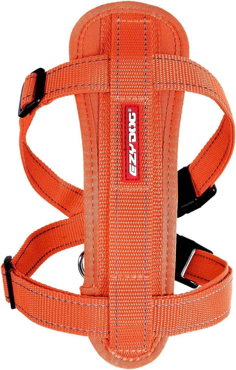 Arnés EzyDog con placa de pecho ergonómica para paseos cómodos