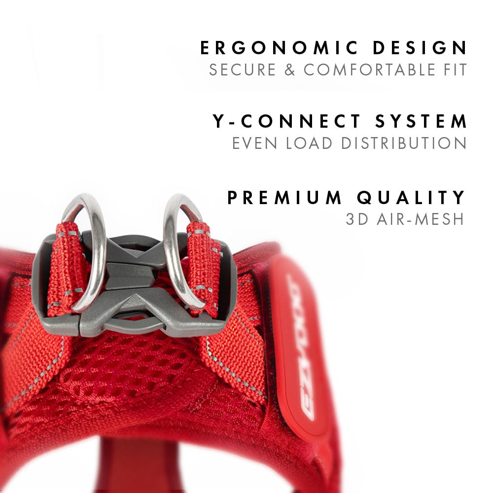 EzyDog FORMFIT: cierre de Velcro ajustable para calce rápido.