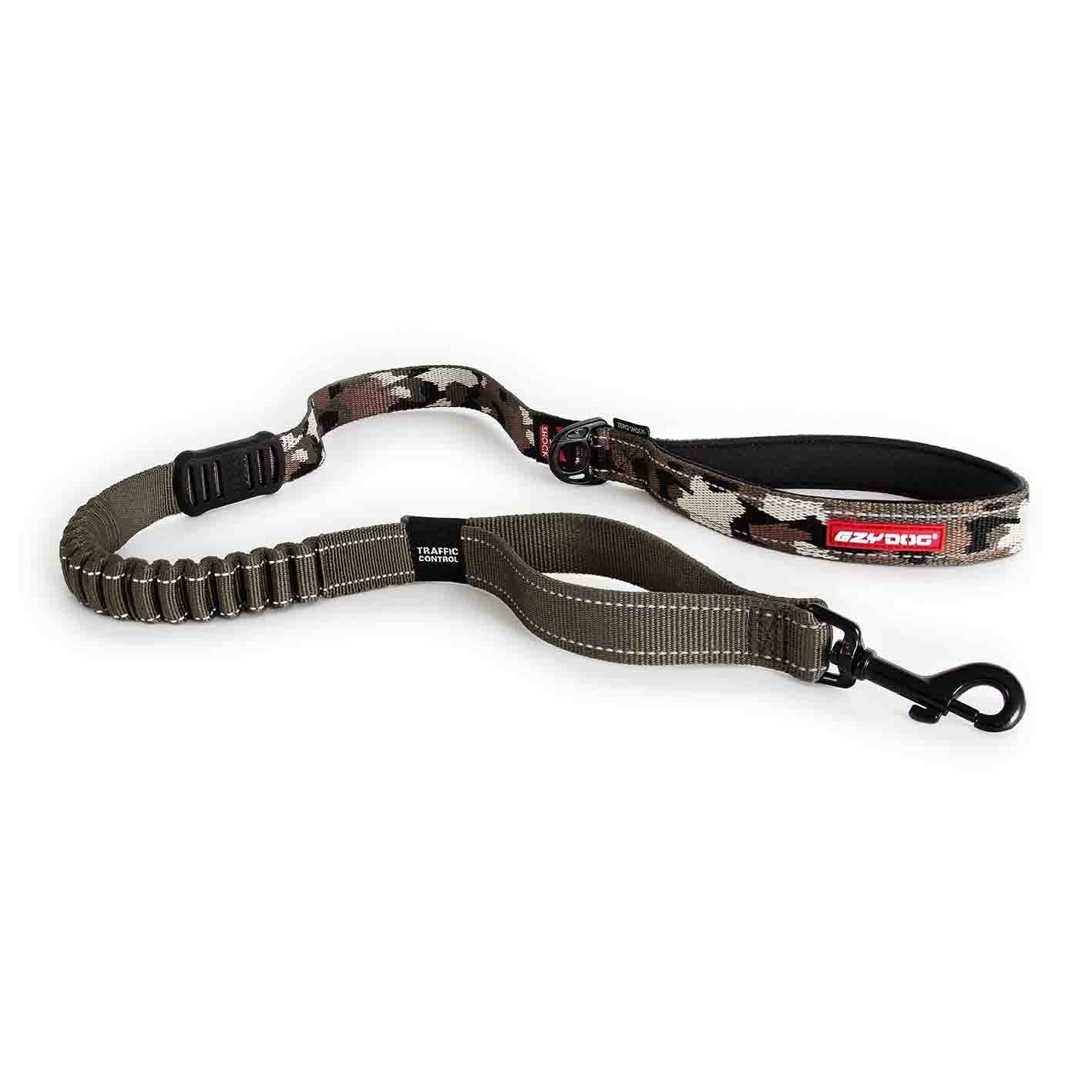 EzyDog Zero Shock: correa de 48 pulgadas amortigua tirones para paseos suaves.