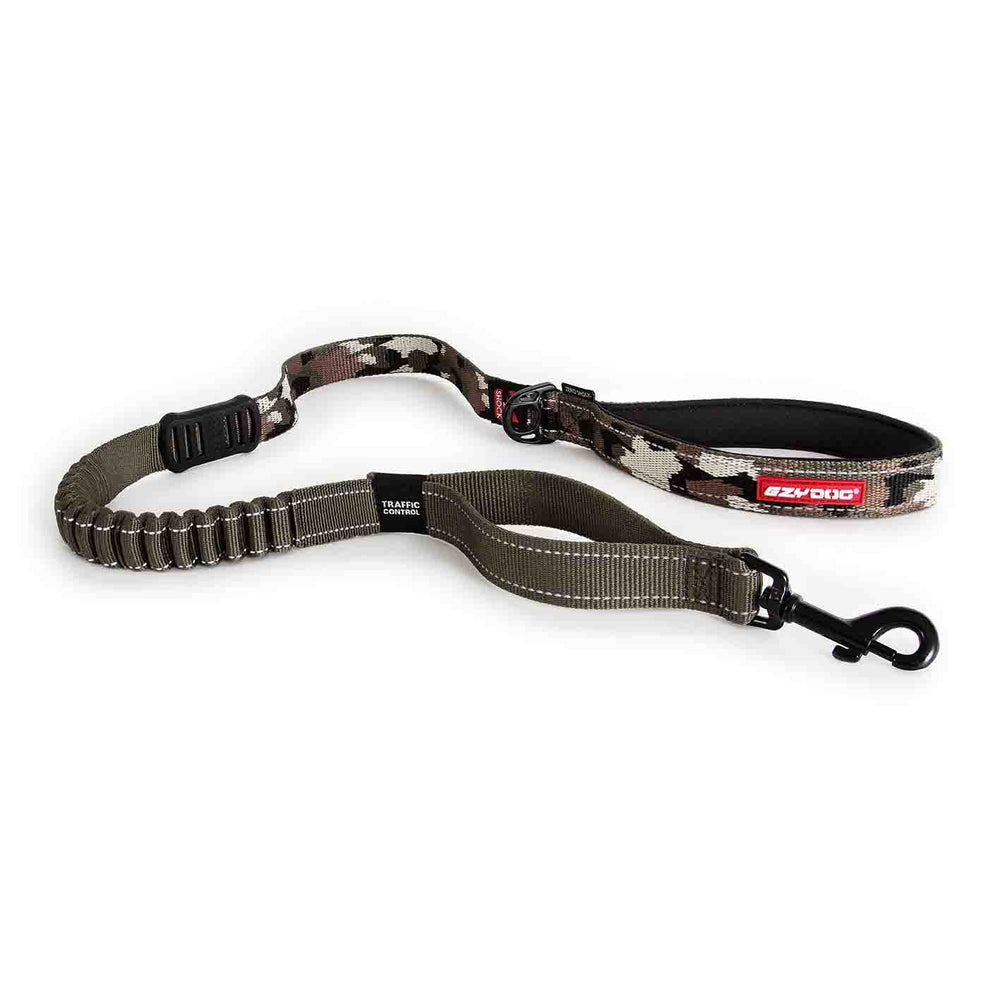 EzyDog Zero Shock: correa de 48 pulgadas amortigua tirones para paseos suaves.