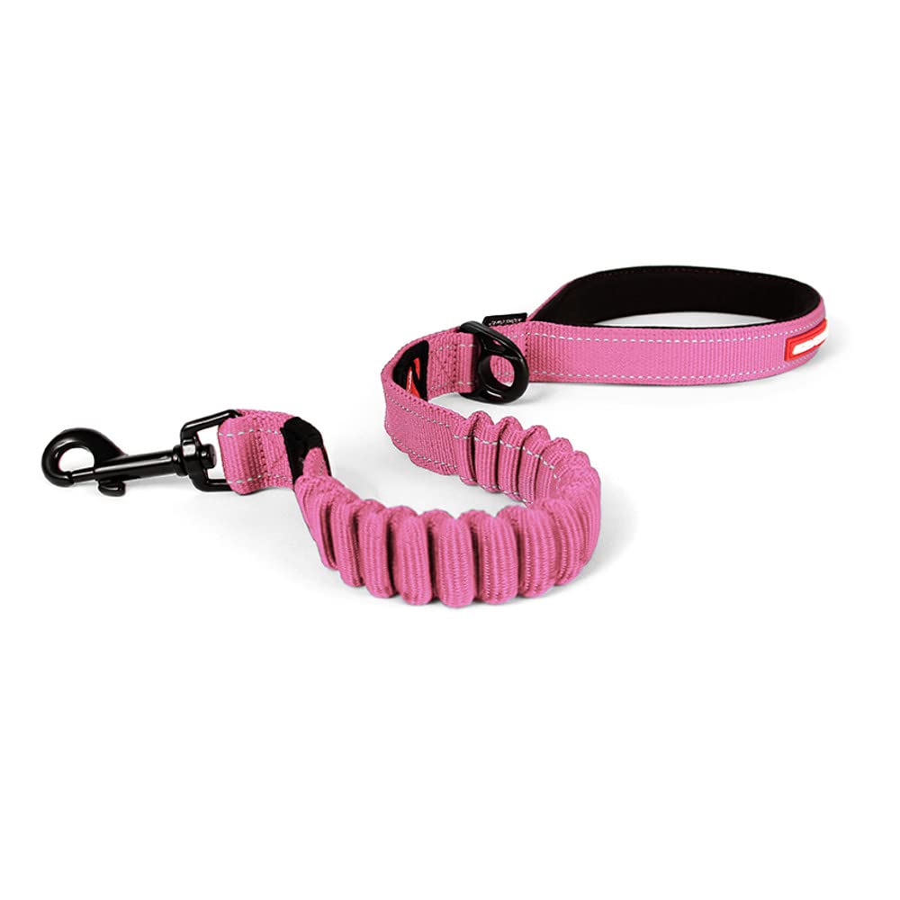 EzyDog Zero Shock correa para perro 25 pulgadas rosa, control cómodo.