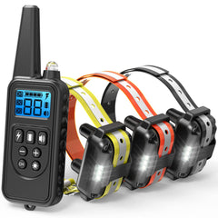 F-color collar de entrenamiento con control remoto, alcance de 2600 pies para exterior