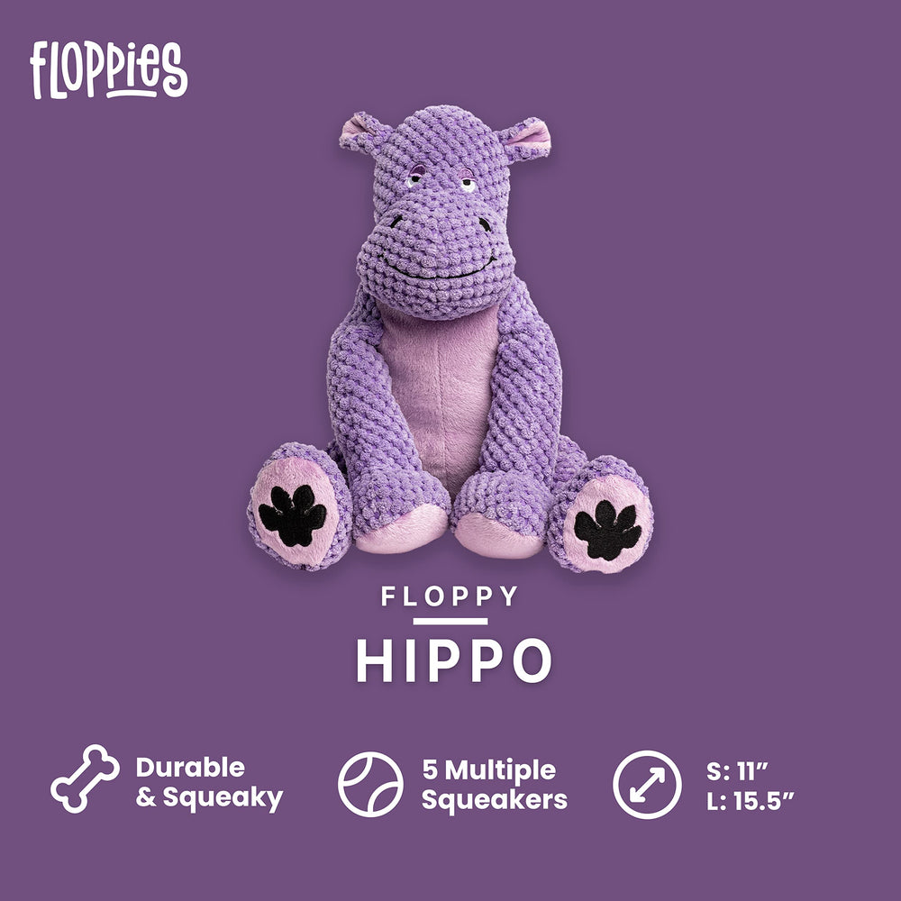 fabdog Floppies conejito peluche, entretenimiento tierno para perros activos