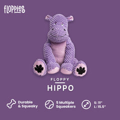 fabdog Floppies conejito peluche, entretenimiento tierno para perros activos