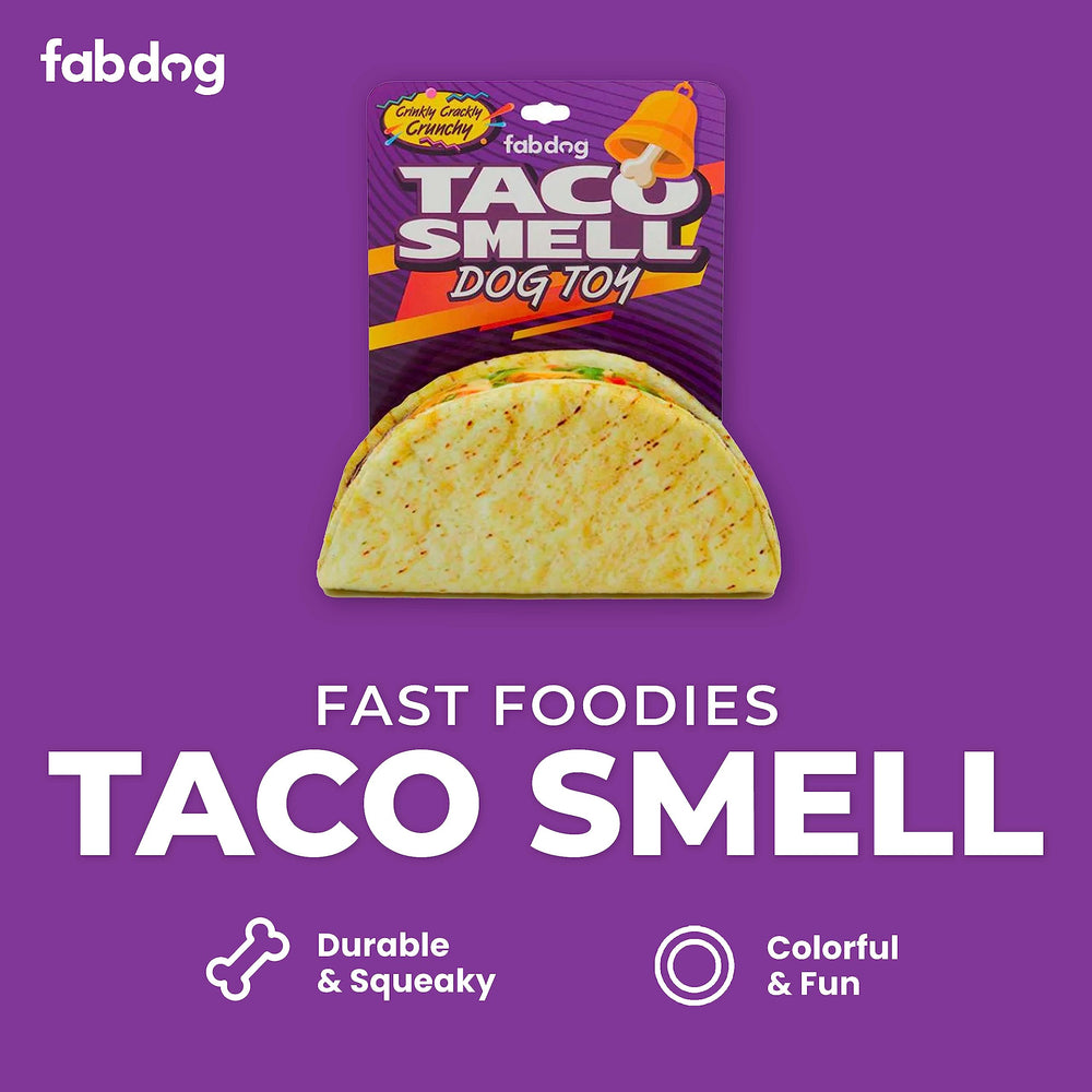 fabdog juguete perro taco colorido para diversión diaria