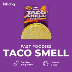 fabdog juguete perro taco colorido para diversión diaria