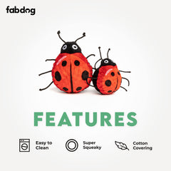 Fabdog Ladybug Faball colores brillantes para juego de búsqueda