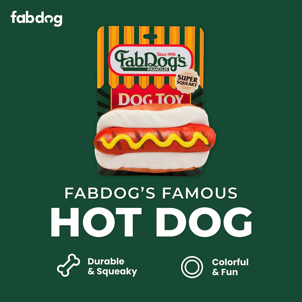 fabdog papas fritas juguete con chirriador, ideal para morder y jugar