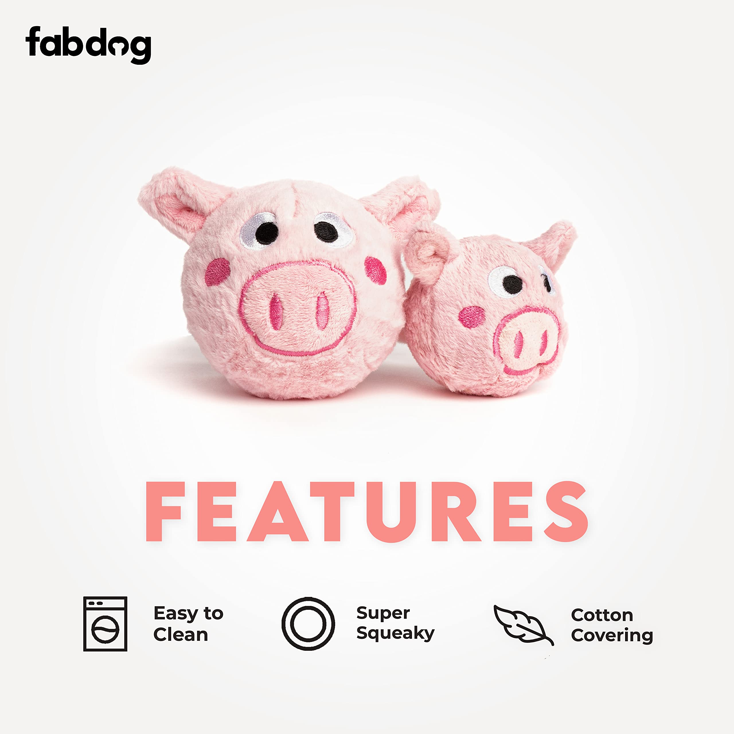 fabdog Pig Faball, diseño de animales para estimulación visual y ejercicio
