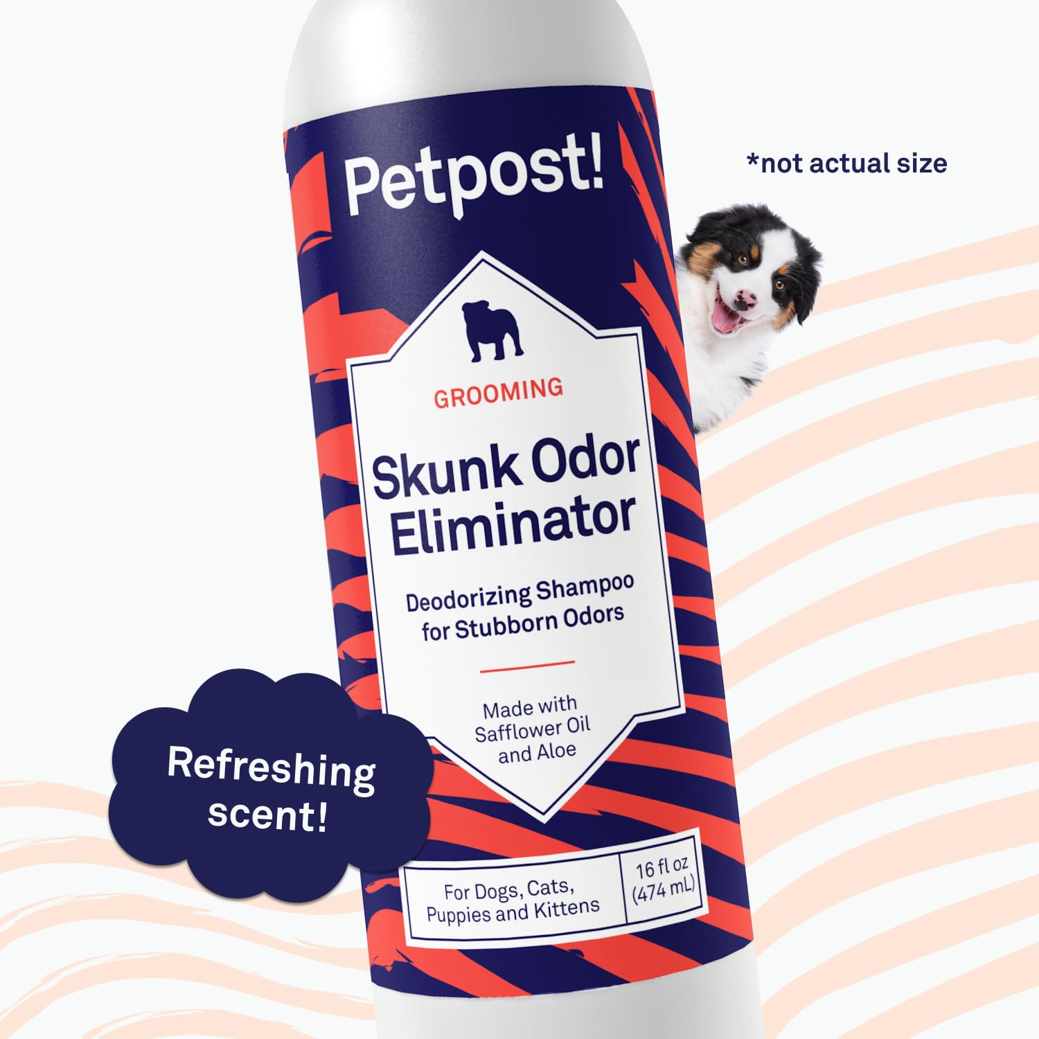 Petpost fabricado en EE. UU. con envase reciclable para consumo responsable.