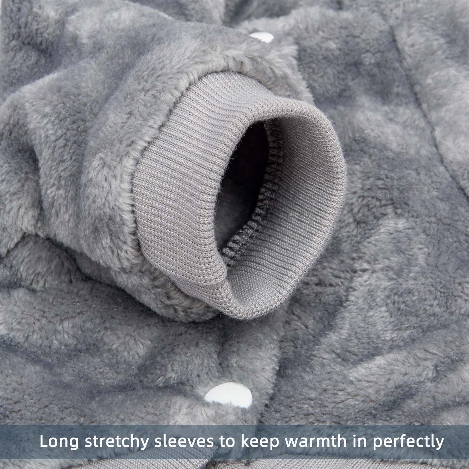 FABRICASTLE tejido suave de sudadera, perro pequeño para invierno
