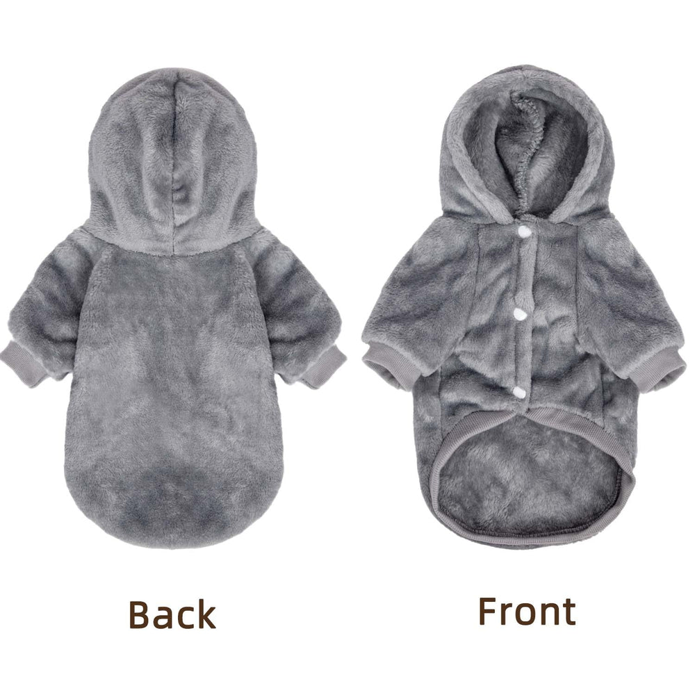 FABRICASTLE sudadera capucha para perros pequeños, vista trasera para ajuste cómodo