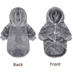 FABRICASTLE sudadera capucha para perros pequeños, vista trasera para ajuste cómodo