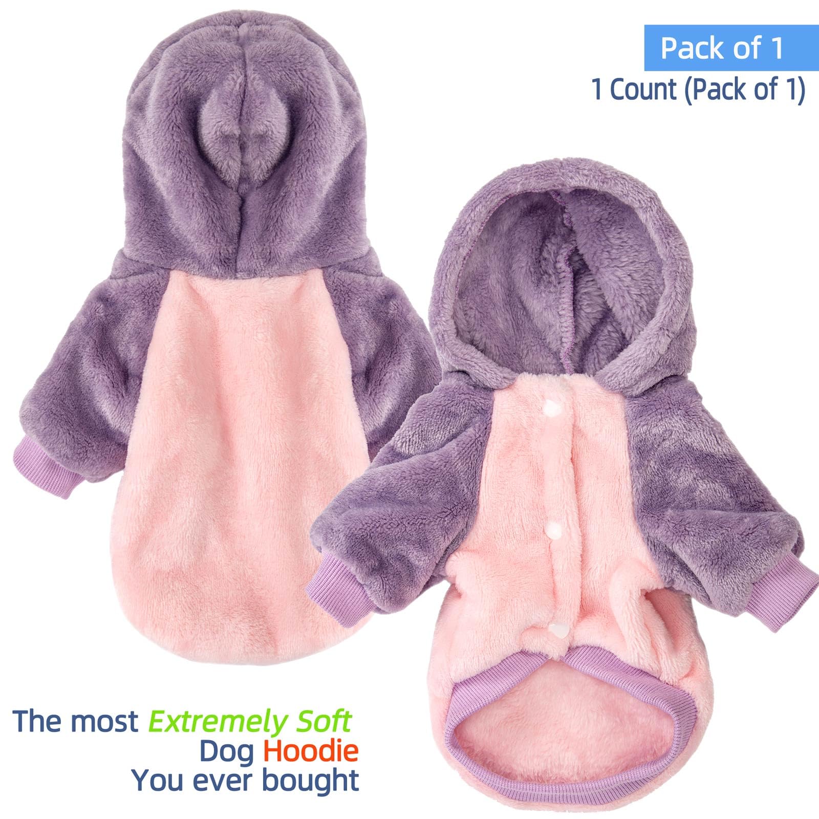 Perfil de la sudadera FABRICASTLE para perros pequeños, ajuste cómodo.