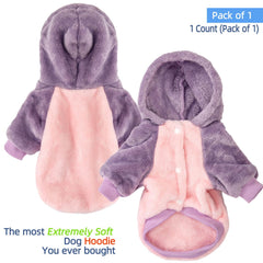 Perfil de la sudadera FABRICASTLE para perros pequeños, ajuste cómodo.