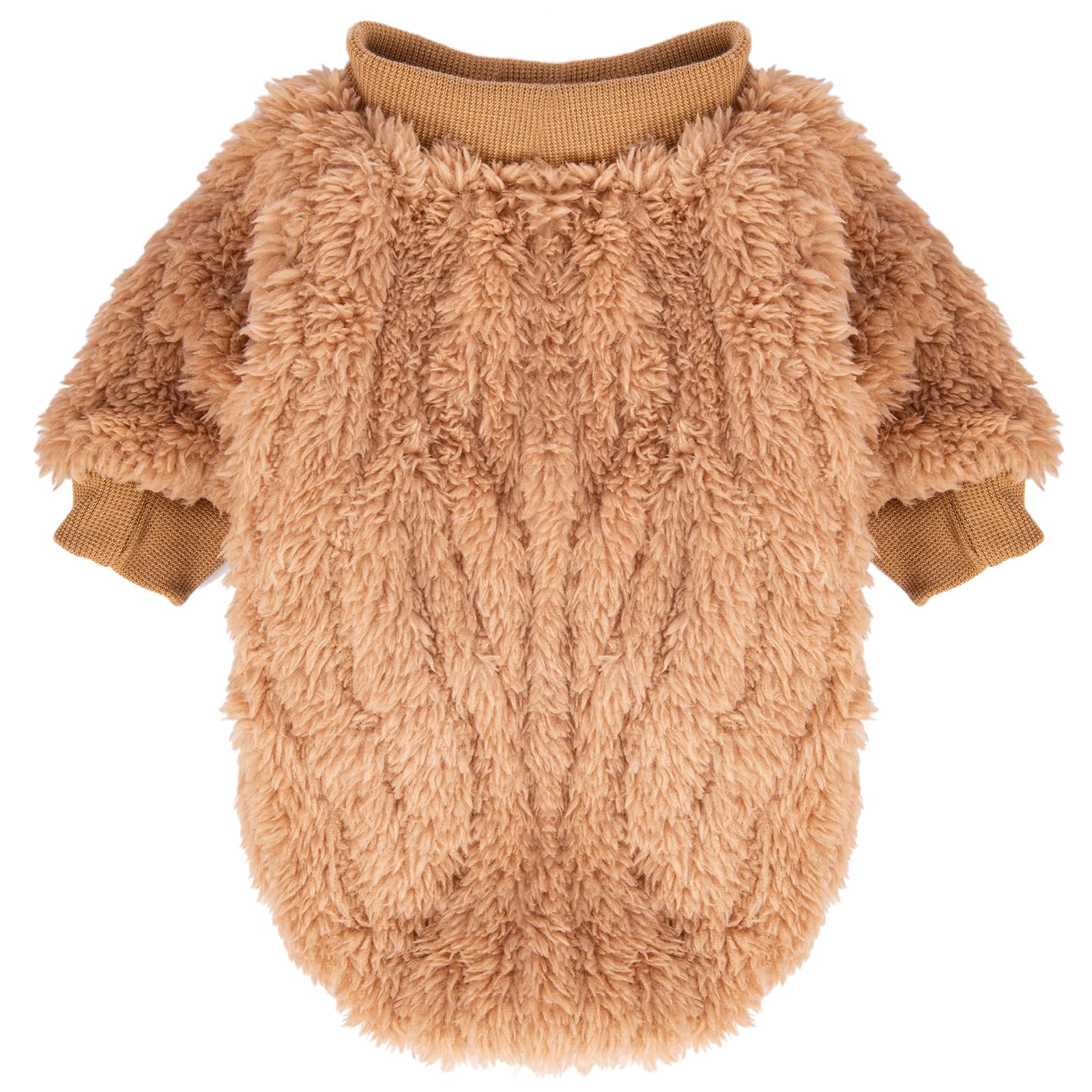 Sudadera FABRICASTLE color doe para perro, ideal para salidas diarias.
