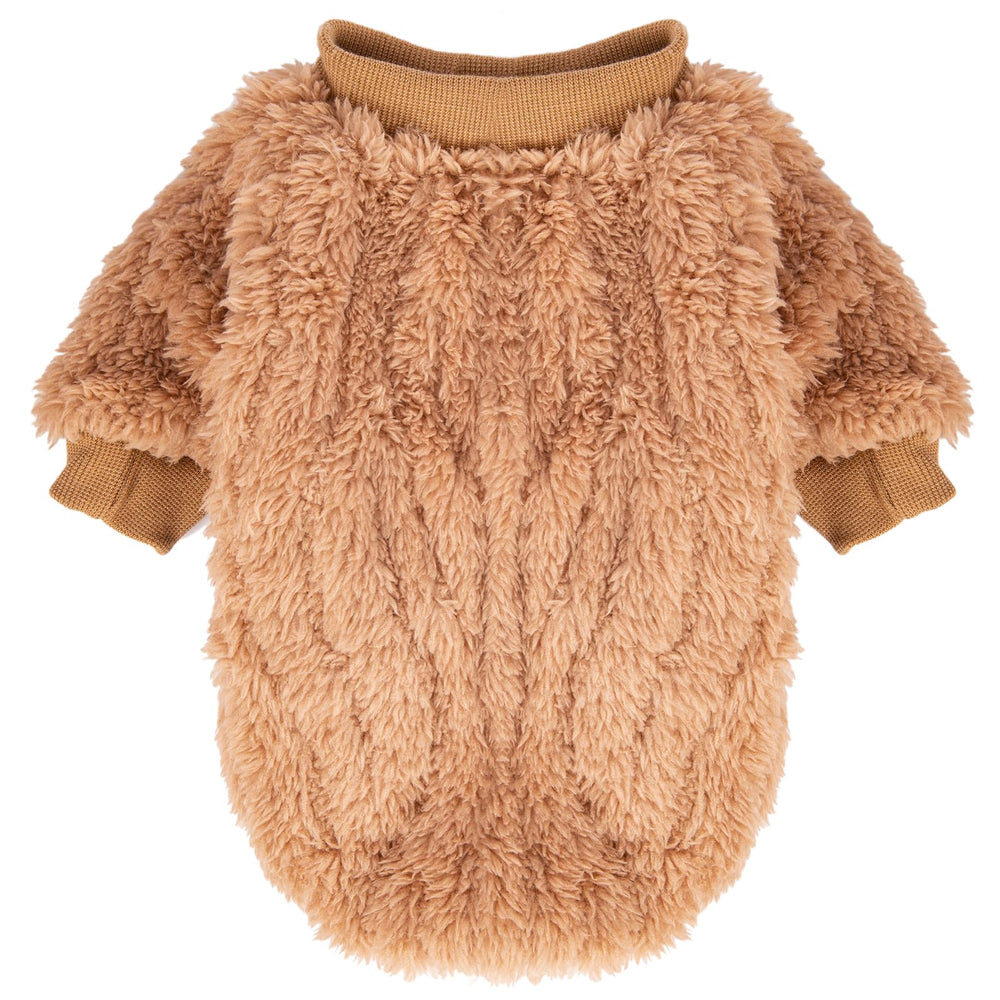 Sudadera FABRICASTLE color doe para perro, ideal para salidas diarias.