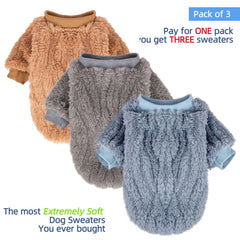 Sudadera FABRICASTLE para perro gris, cómoda y lavable a máquina.