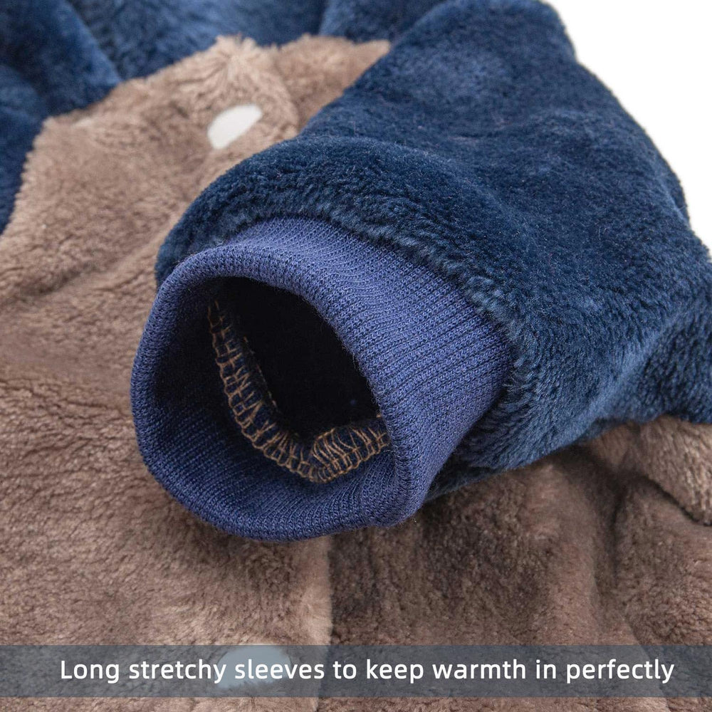 FabriCastle sudadera para perro pequeño, cierre snap en acción para vestir sin esfuerzo