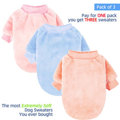 FABRICASTLE suéter azul cielo para perro, estilo y abrigo ligero.