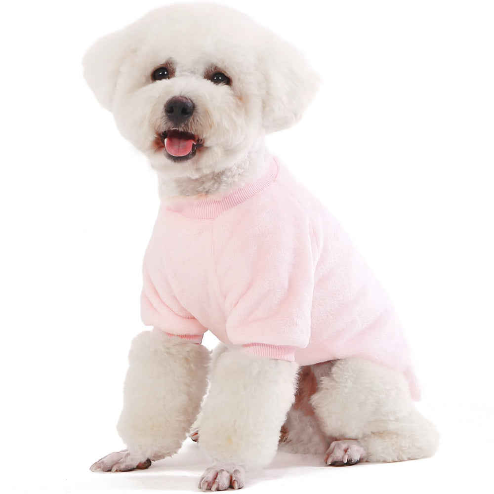 FABRICASTLE suéter rosa ballet para mascota pequeña, look tierno.
