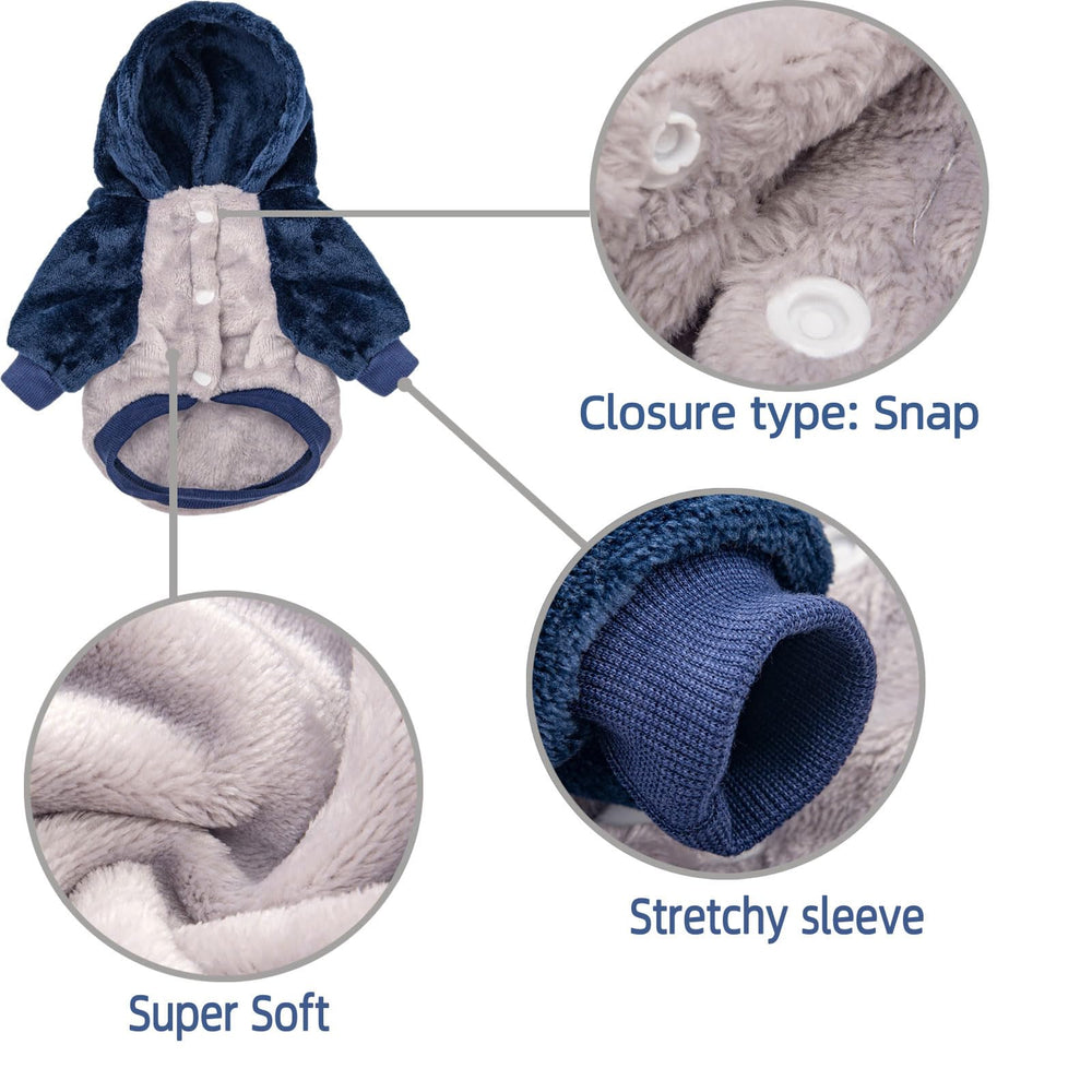 FabriCastle empaque con prenda cálida para perros pequeños, perfecto regalo.