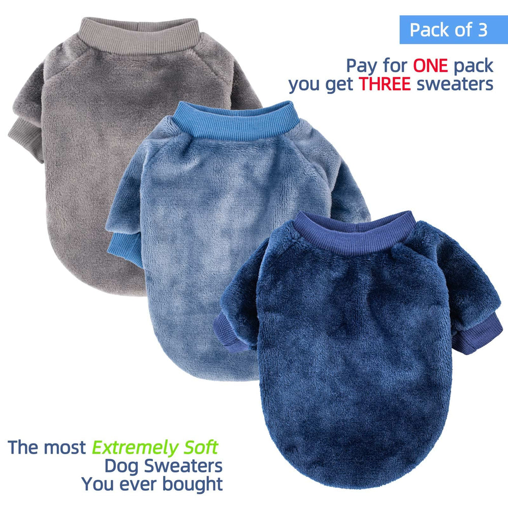 FABRICCASTLE suéter para perro, vista trasera, estilo y calidez visibles.