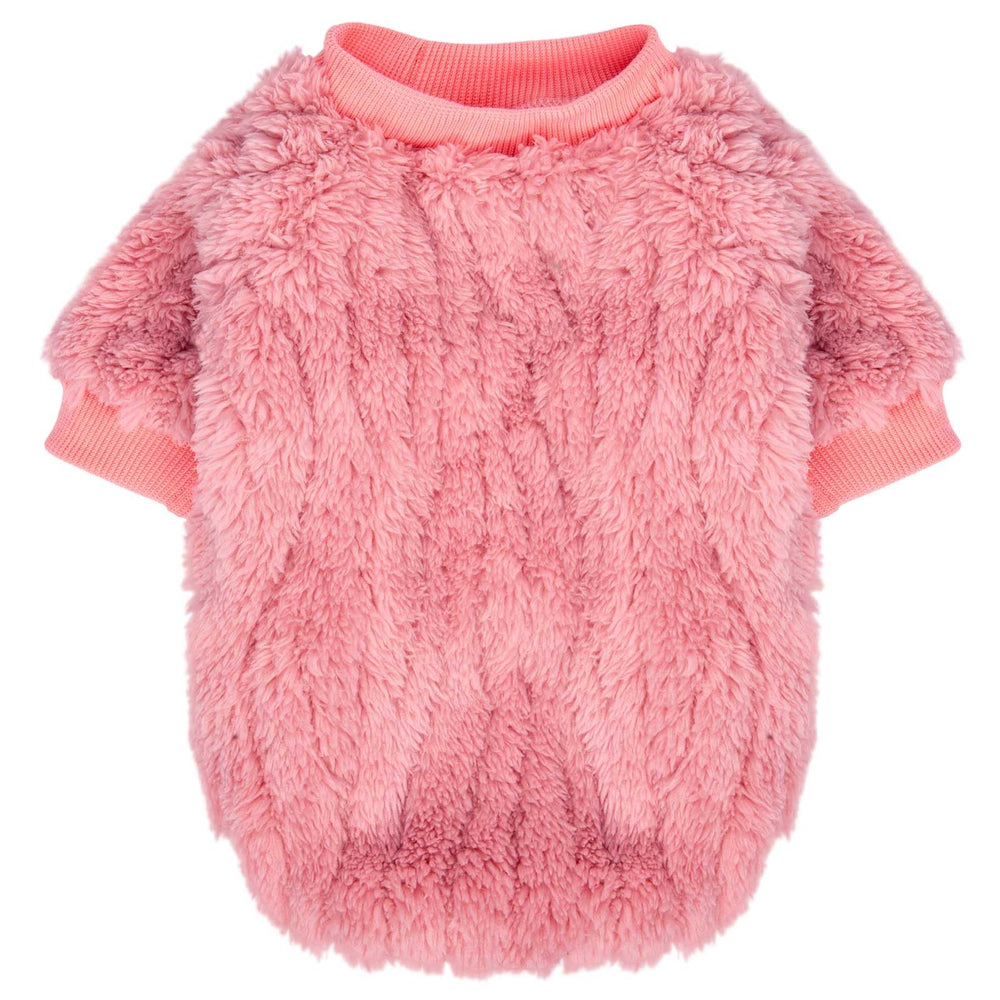 FABRICCASTLE sudadera para perro pequeño en amarillo mantequilla, cálida y ligera