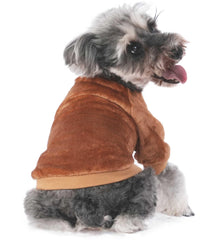 FABRICASTLE sudaderas para perro pequeño olive, ajuste cómodo para jugar