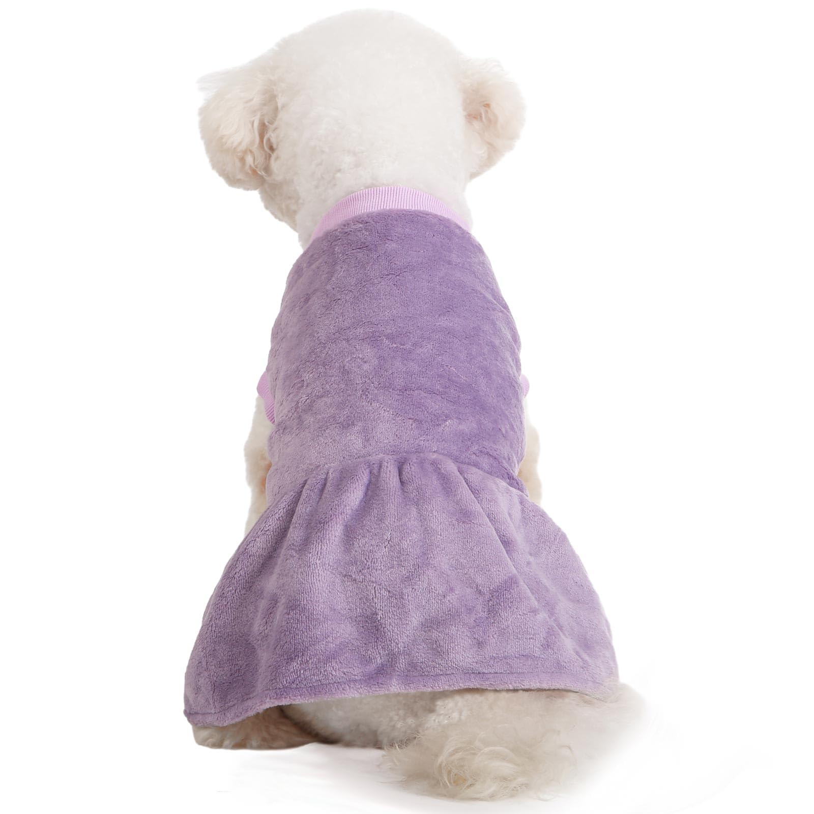 FABRICCASTLE suéter rosado para perrito, ajuste cómodo y movilidad.