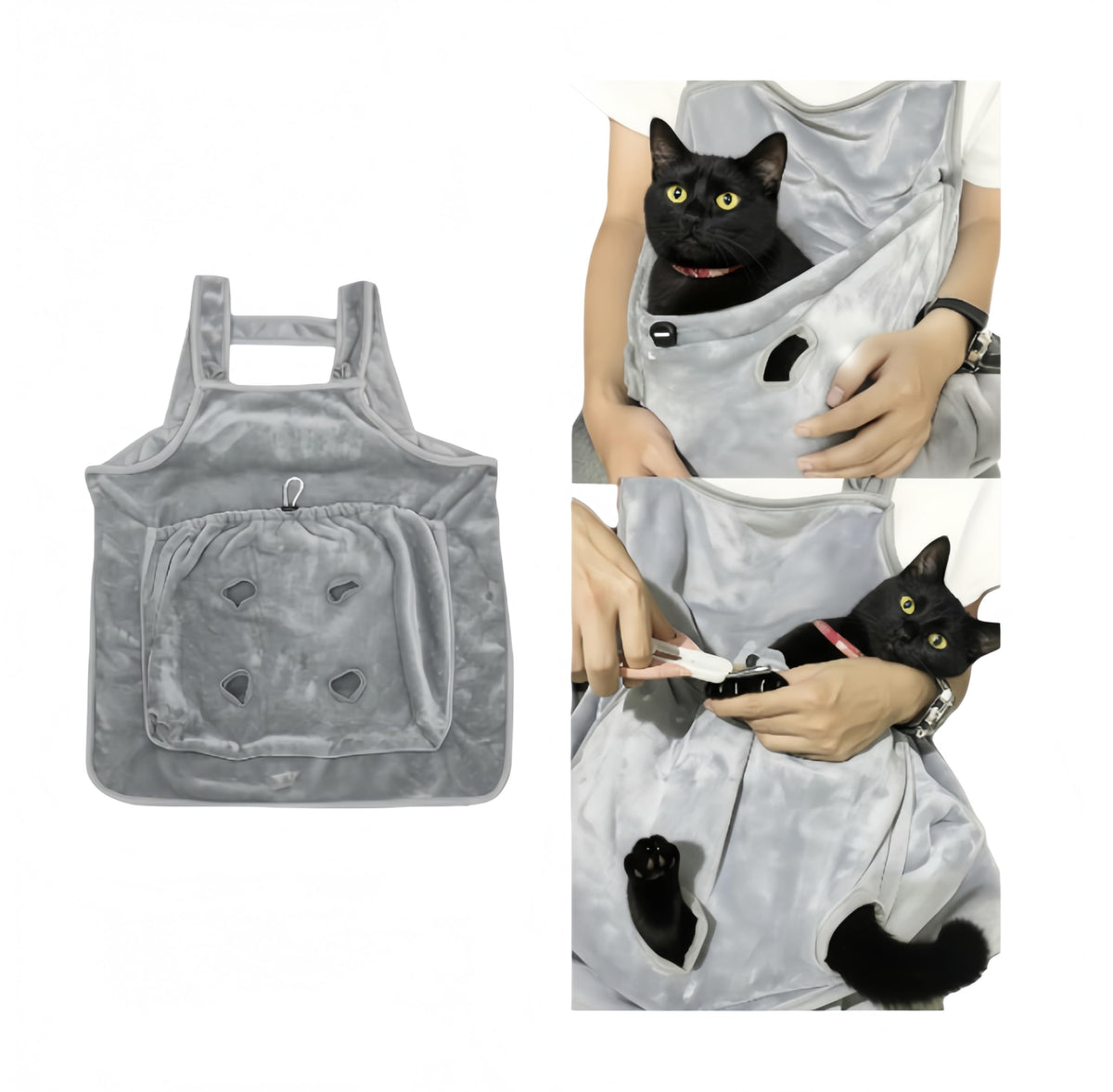 Delantal Facailaifu para Gato con ajuste de cordón para un ajuste perfecto.