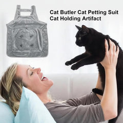 Delantal Facailaifu para Gato con espalda en forma de H para uso sencillo.