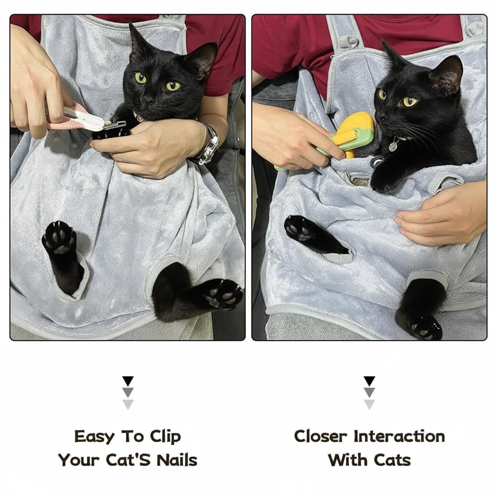 Delantal Facailaifu para Gato hecho con terciopelo de alta calidad y suave.