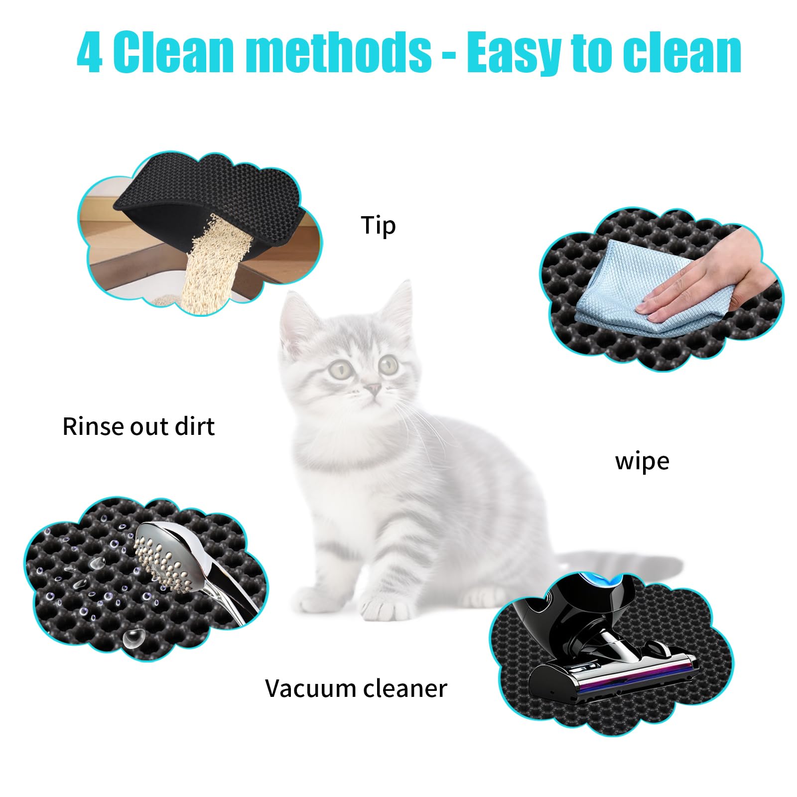 FADEYJ tapete EVA suave, amable con las patas de tu gato.