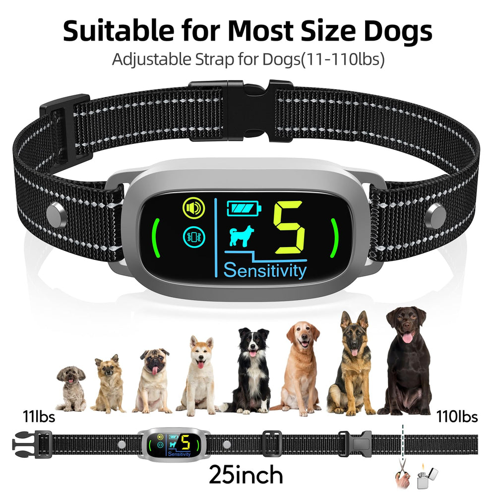 FAFAFROG collar de 27 pulgadas con ajuste para cuellos de 8–25 pulgadas.