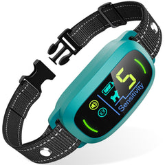 FAFAFROG collar anti-ladridos Teal para entrenamiento en casa