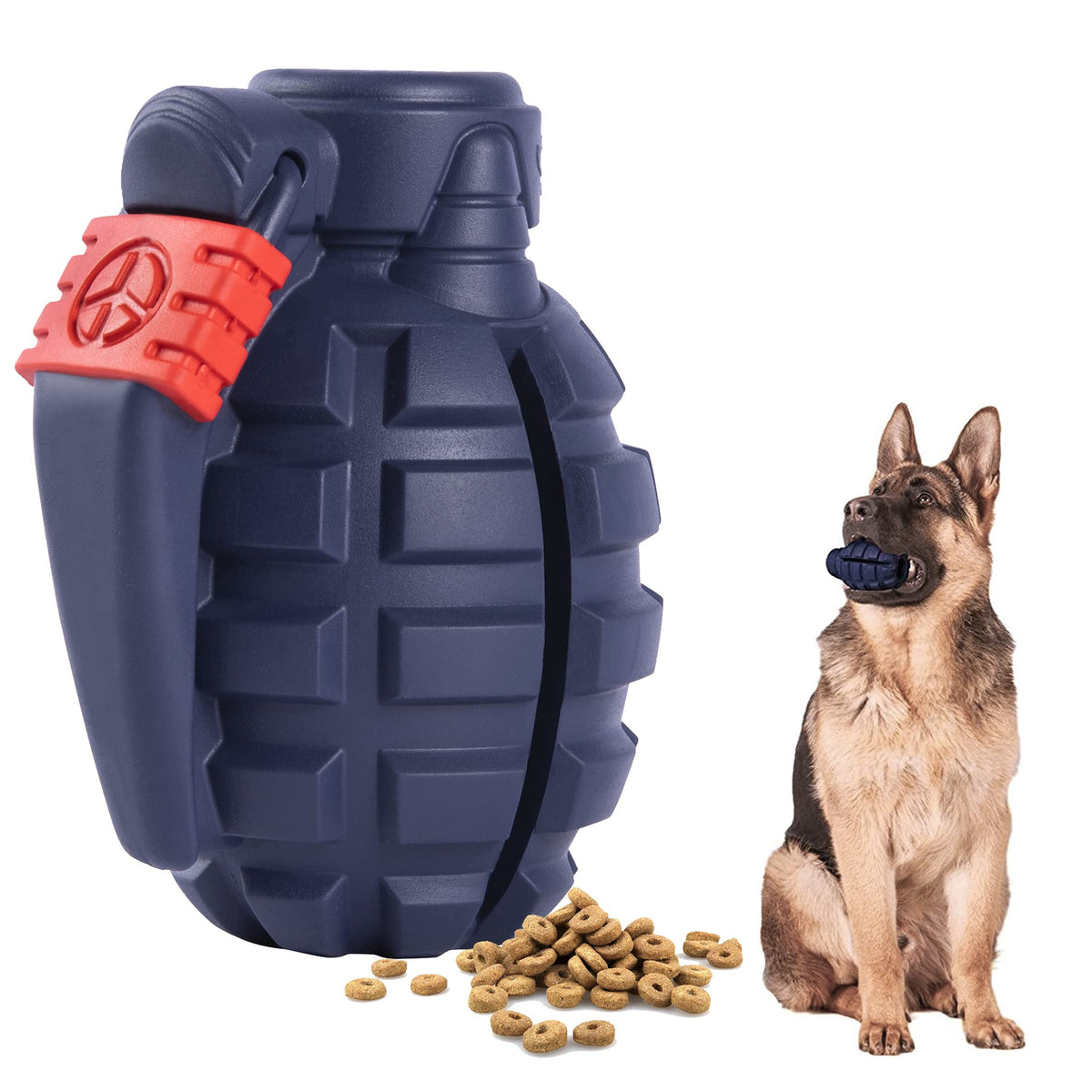 Fairsh juguete granada mordedor para perro, ideal para masticar y aliviar el aburrimiento.