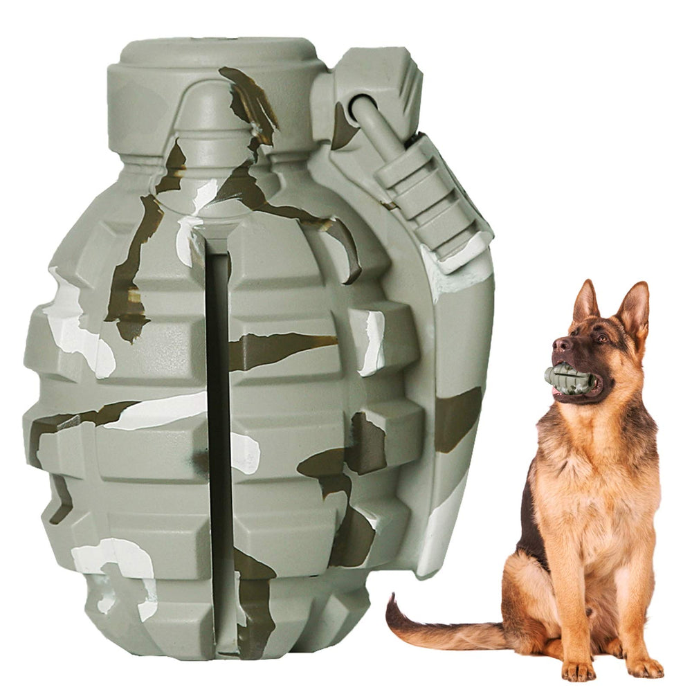 Fairsh juguete granada para perro, resistente para morder y jugar