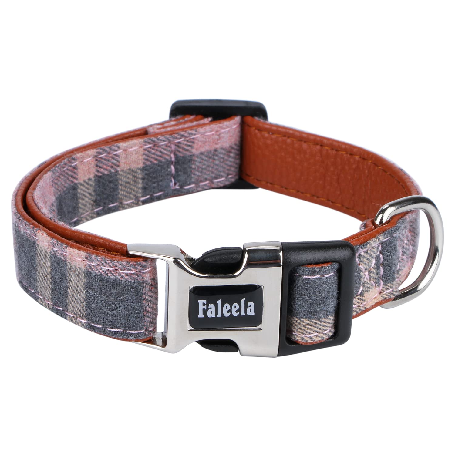 Collar Faleela con hebillas de acero inoxidable, mayor durabilidad.