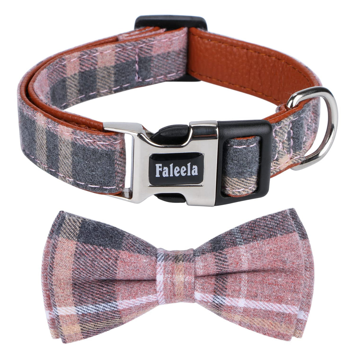 Collar Faleela con lazo desmontable para perros, cómodo y versátil.