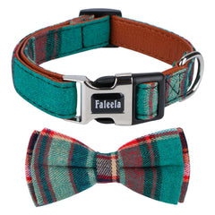 Collar Faleela navidad con lazo para perros, añade estilo festivo
