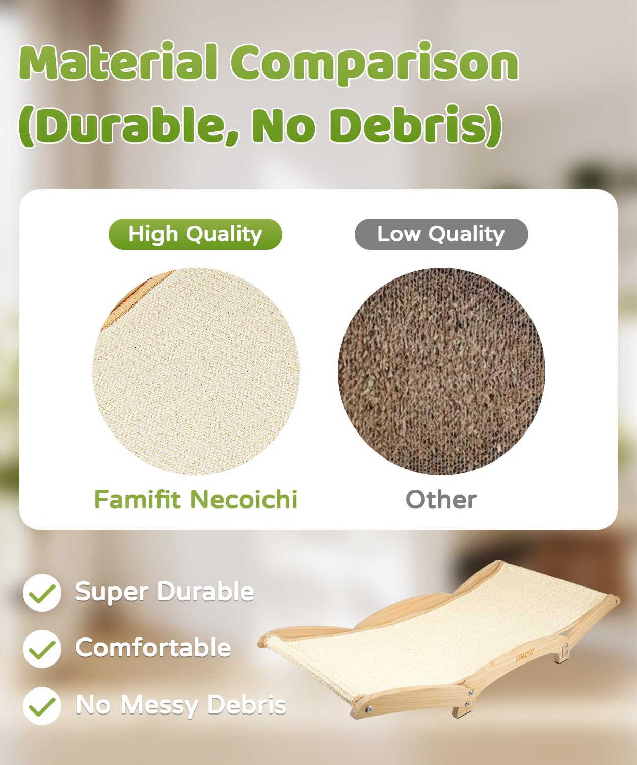 Famifit diseño moderno de madera, se integra con muebles.