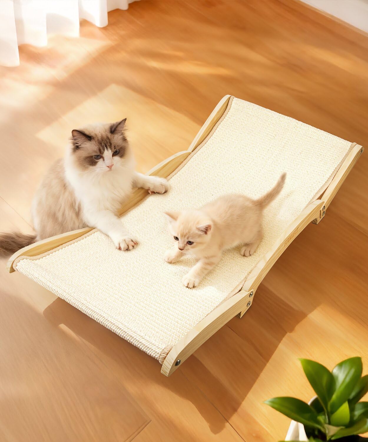 Famifit rascador sisal grande para gatos, superficie duradera para rascar.