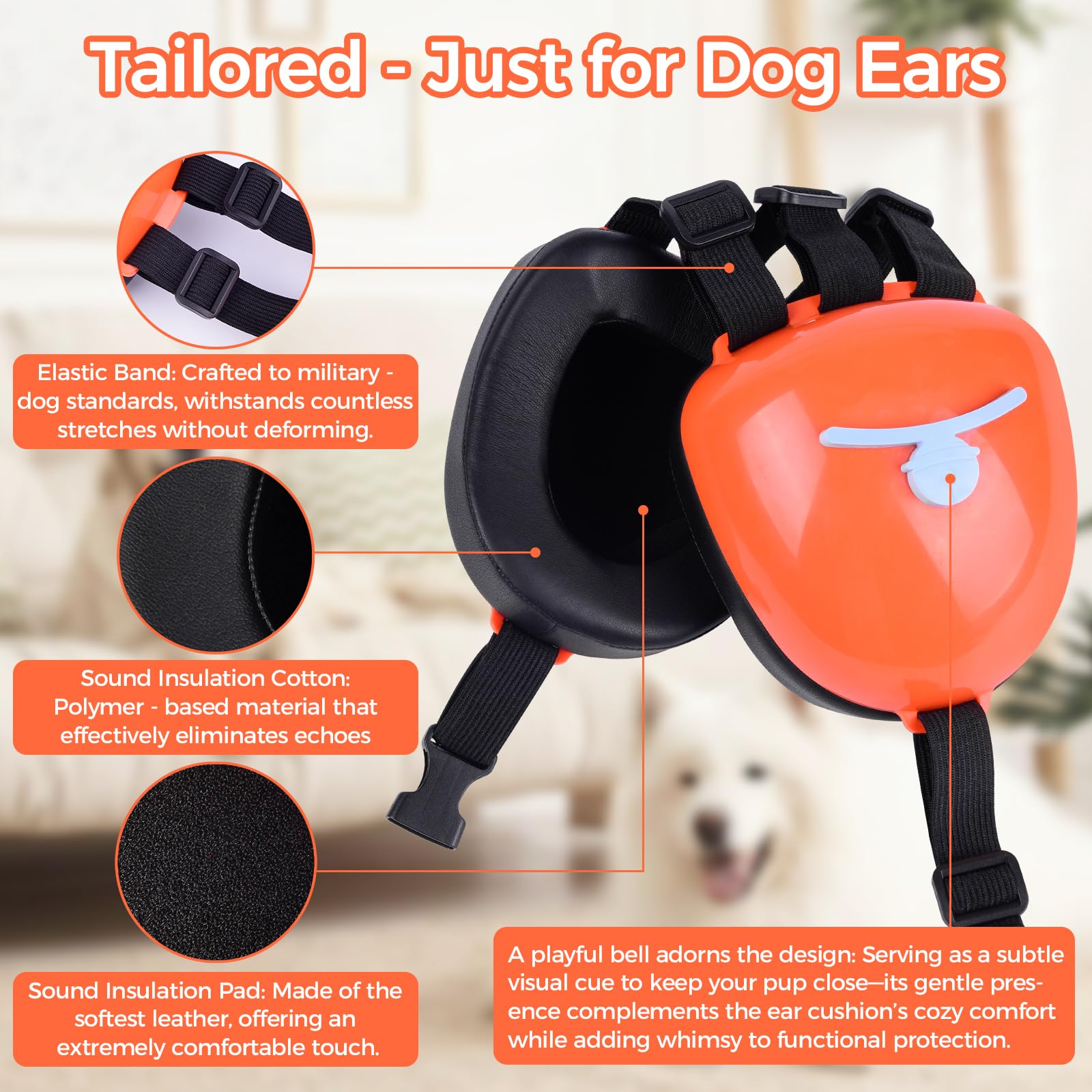 Famikako auriculares con acento campana para estilo y comodidad.